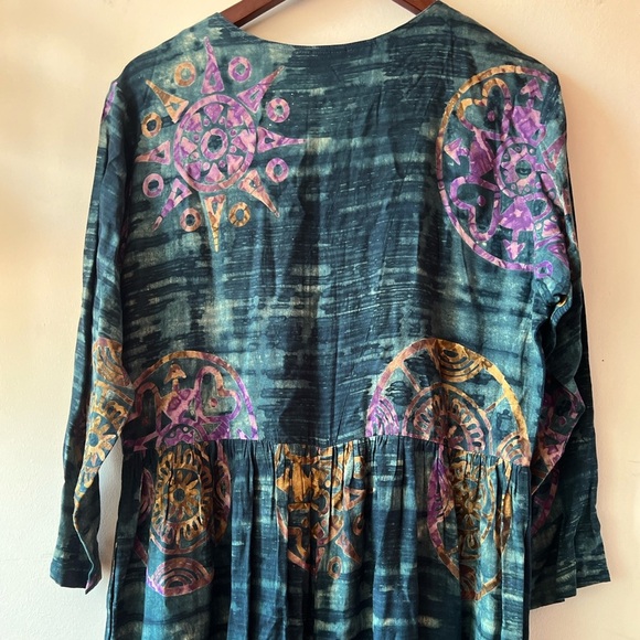 Hilltribe Designs Flowy Abstract Jumpsuit S (Fits s-m depending on desired fit) - Picture 4 of 14